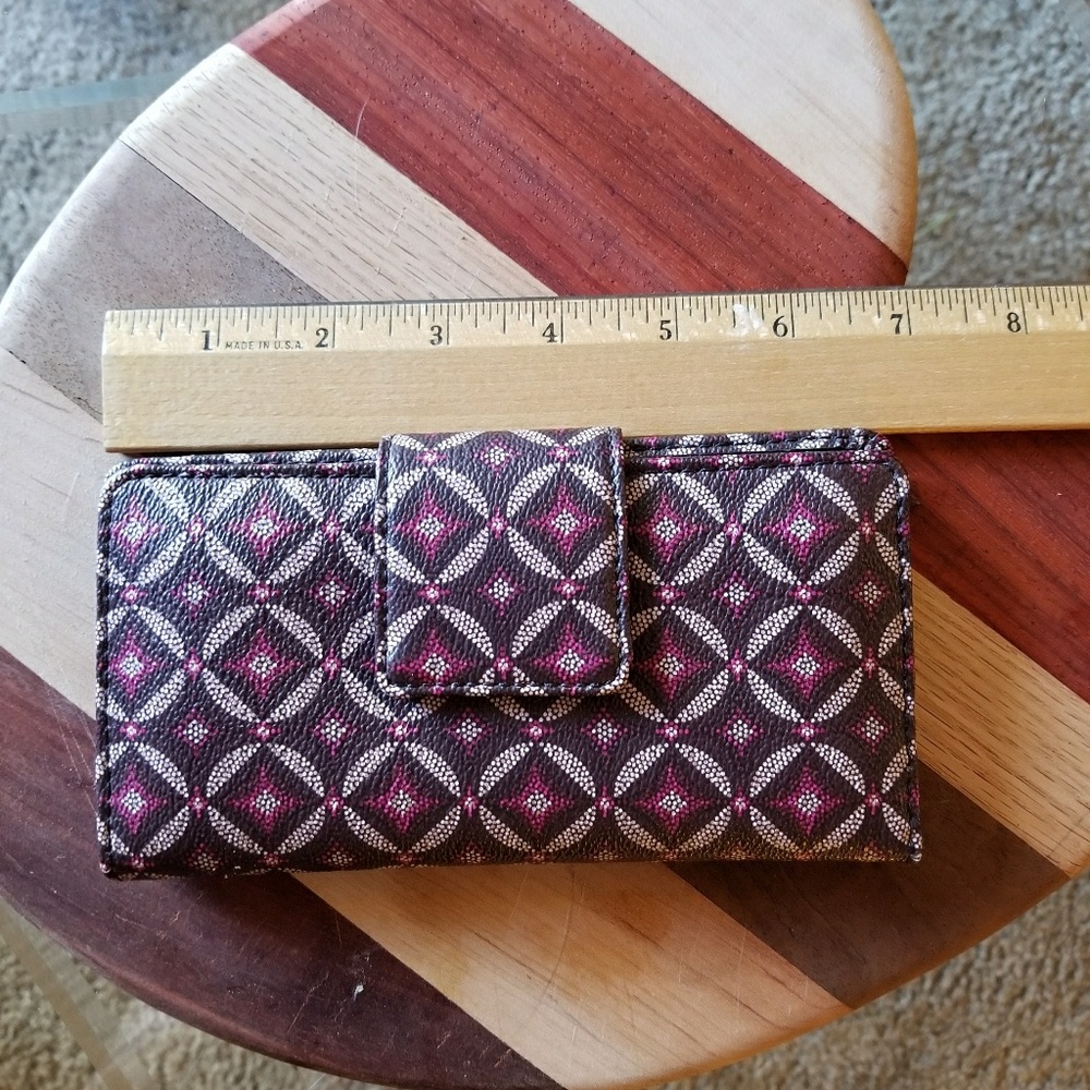 Fossil Coated Canvas Checkbook Wallet